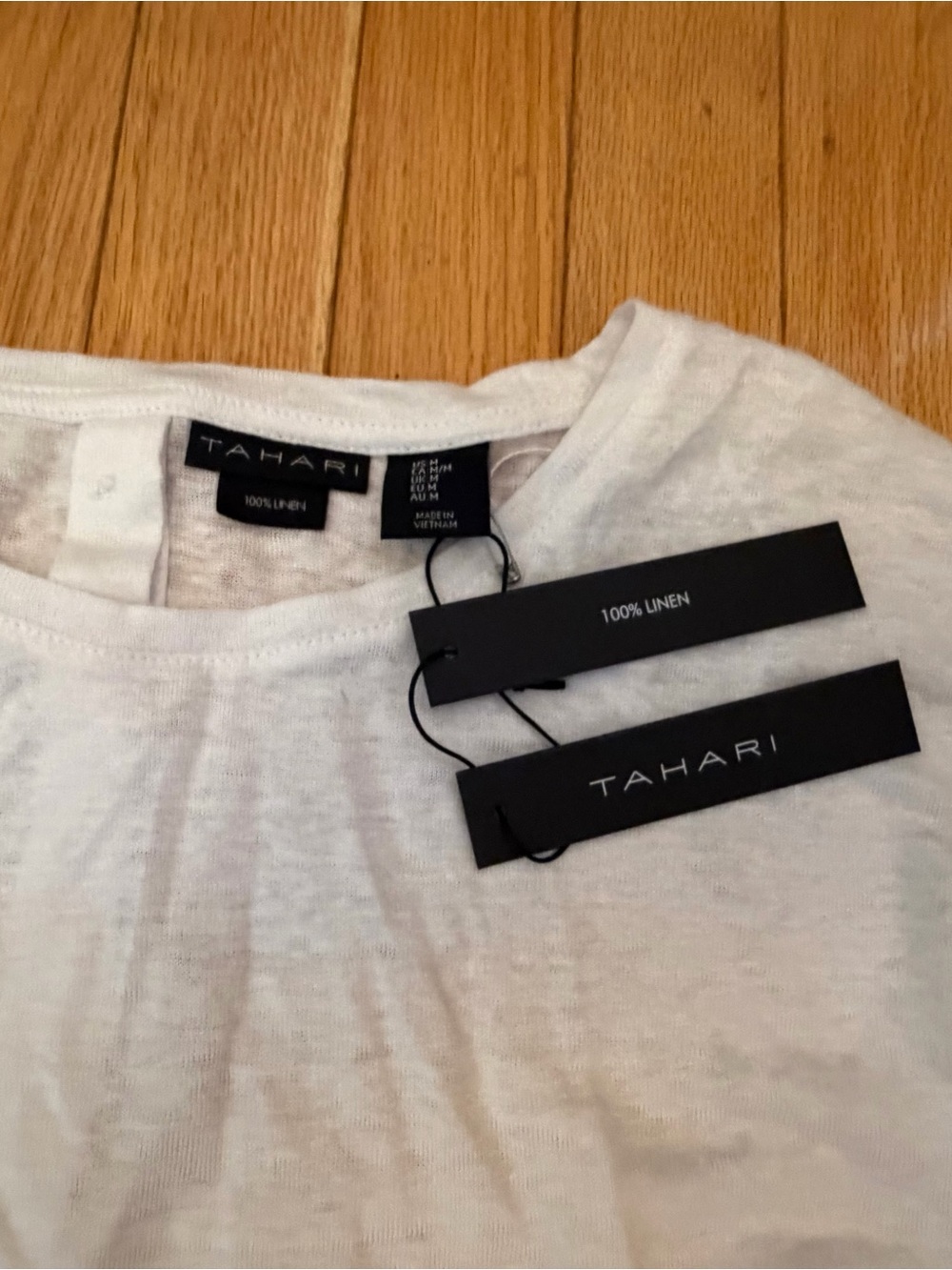 Tahari White Sleeveless Boxy Tank - Picture 4 of 6
